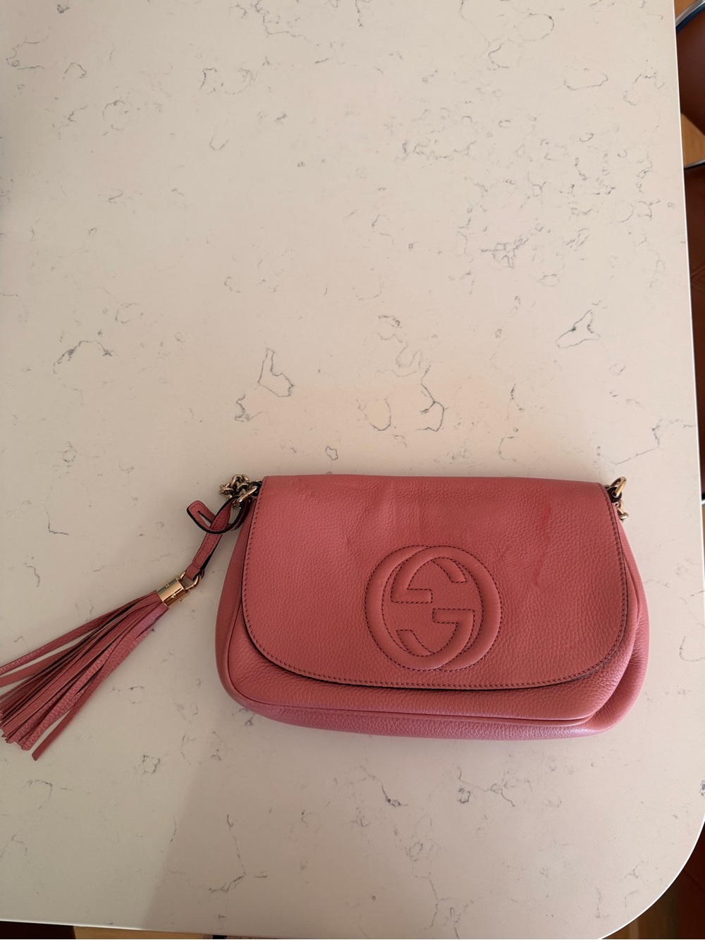Gucci Pink Soho Crossbody with Tassel - Picture 2 of 15